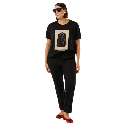 MARINA RINALDI ŽENSKA MAJICA CRNA 50434