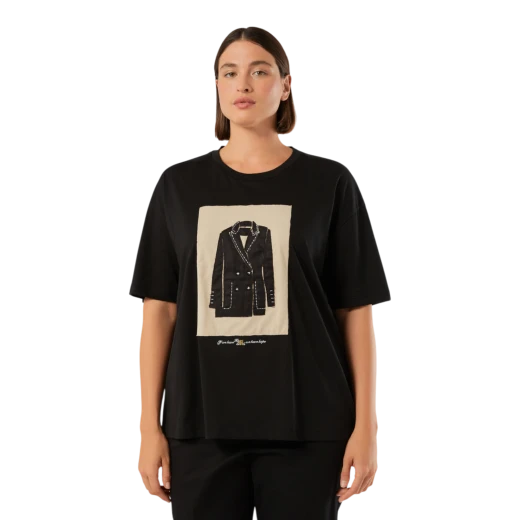 MARINA RINALDI ŽENSKA MAJICA CRNA 50434