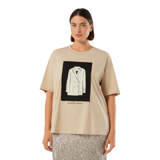 MARINA RINALDI ŽENSKA MAJICA BEŽ 50435