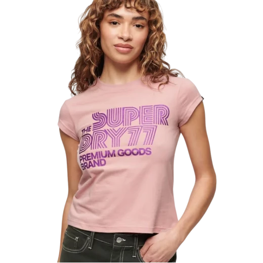 SUPERDRY ŽENSKA MAJICA ROZA