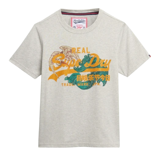 SUPERDRY ŽENSKA MAJICA SIVA