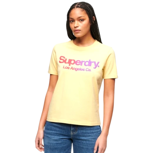 SUPERDRY ŽENSKA MAJICA ŽUTA 31540