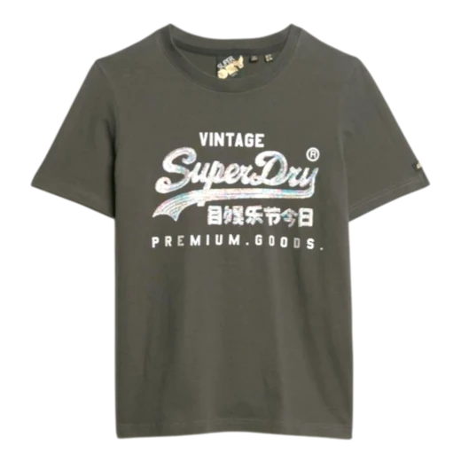 SUPERDRY ŽENSKA MAJICA CRNA