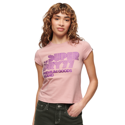 SUPERDRY ŽENSKA MAJICA ROZA