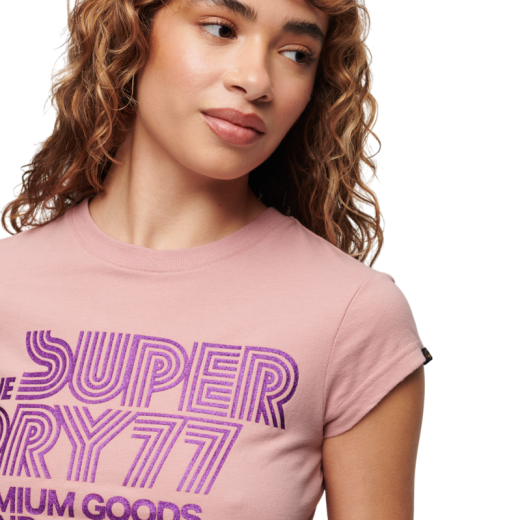 SUPERDRY ŽENSKA MAJICA ROZA 37228