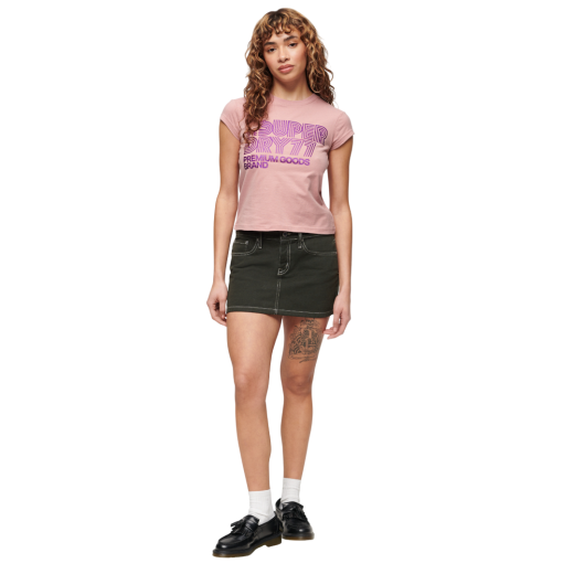 SUPERDRY ŽENSKA MAJICA ROZA 37228