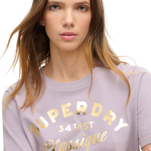 SUPERDRY ŽENSKA MAJICA LJUBIČASTA 37229