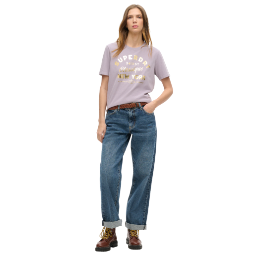 SUPERDRY ŽENSKA MAJICA LJUBIČASTA 37229