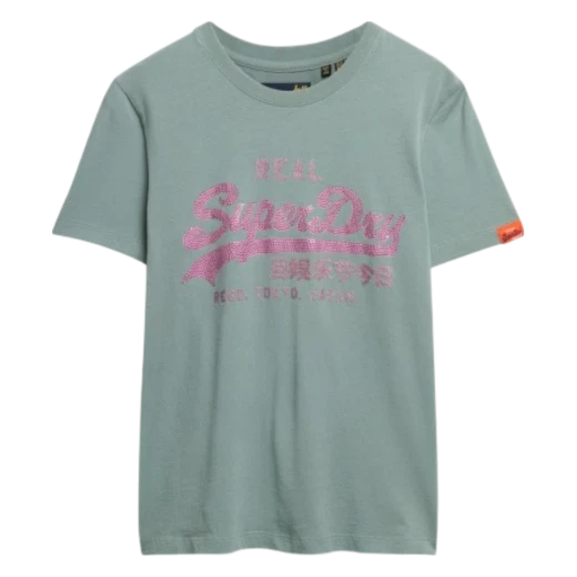 SUPERDRY ŽENSKA MAJICA PLAVA