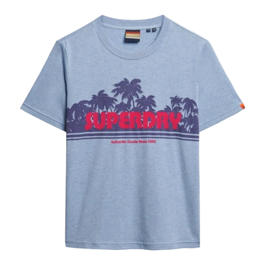 SUPERDRY ŽENSKA MAJICA PLAVA