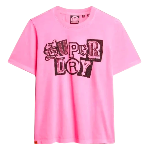 SUPERDRY ŽENSKA MAJICA ROZA