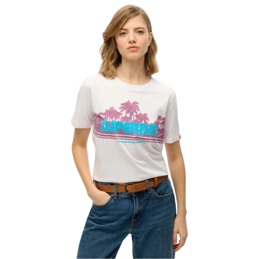SUPERDRY ŽENSKA MAJICA BIJELA