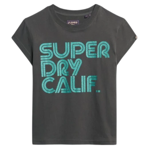 SUPERDRY ŽENSKA MAJICA CRNA
