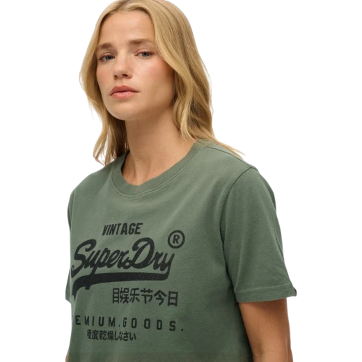 SUPERDRY ŽENSKA MAJICA ZELENA 43181