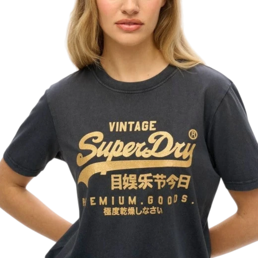 SUPERDRY ŽENSKA MAJICA CRNA 47660