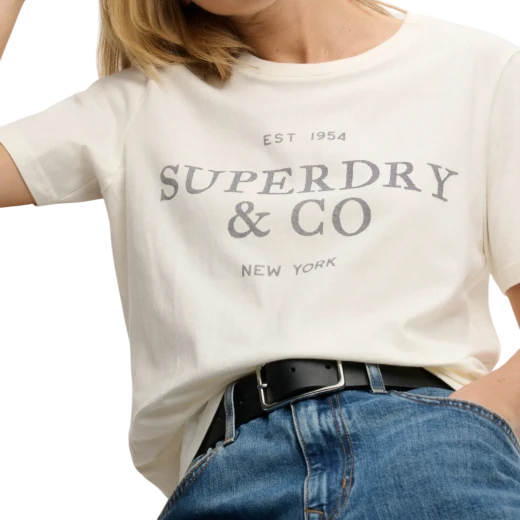 SUPERDRY ŽENSKA MAJICA BEŽ 47808