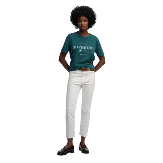 SUPERDRY ŽENSKA MAJICA ZELENA 47809
