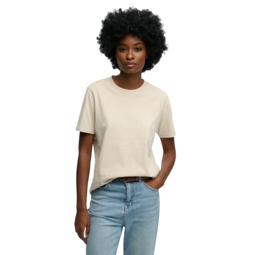 SUPERDRY ŽENSKA MAJICA BEŽ