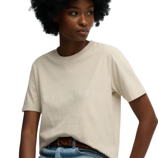 SUPERDRY ŽENSKA MAJICA BEŽ 47810