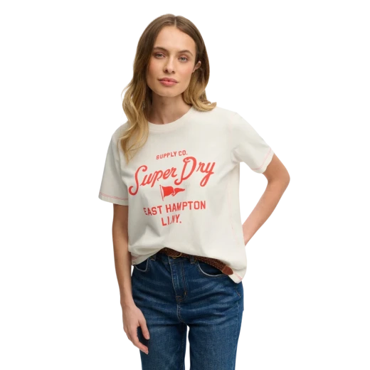 SUPERDRY ŽENSKA MAJICA BEŽ