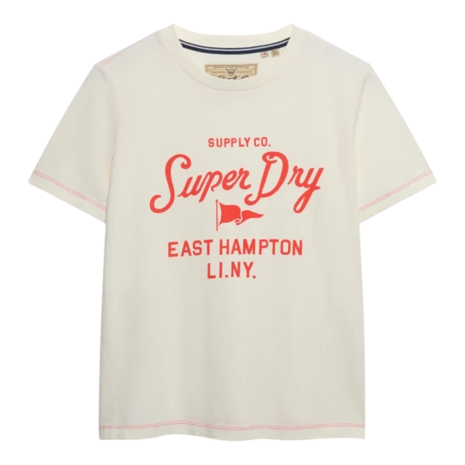 SUPERDRY ŽENSKA MAJICA BEŽ 47814