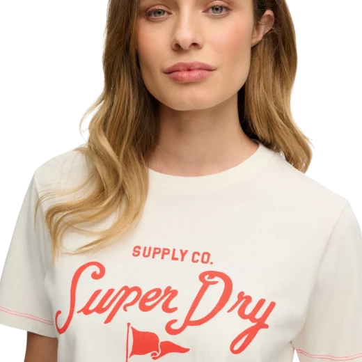 SUPERDRY ŽENSKA MAJICA BEŽ 47814