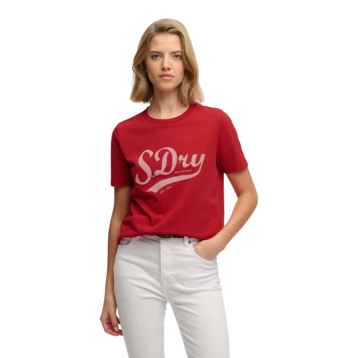 SUPERDRY ŽENSKA MAJICA CRVENA