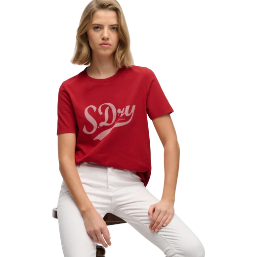 SUPERDRY ŽENSKA MAJICA CRVENA 50282