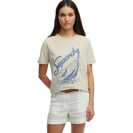 SUPERDRY ŽENSKA MAJICA BEŽ
