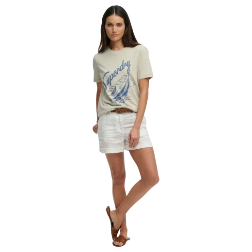 SUPERDRY ŽENSKA MAJICA BEŽ 50283