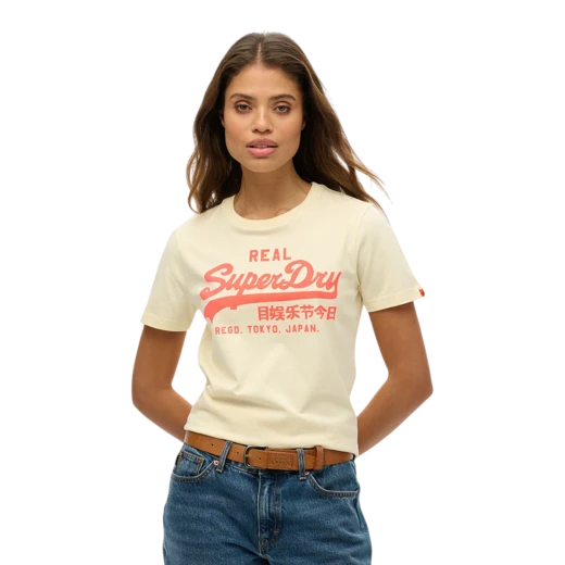 SUPERDRY ŽENSKA MAJICA BEŽ