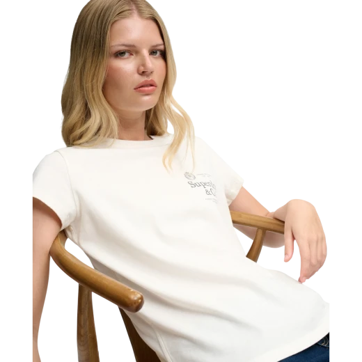 SUPERDRY ŽENSKA MAJICA BEŽ 53134