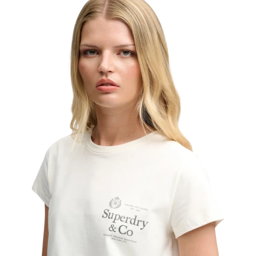 SUPERDRY ŽENSKA MAJICA BEŽ 53134