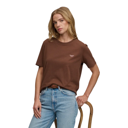 SUPERDRY ŽENSKA MAJICA SMEĐA 53137