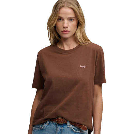 SUPERDRY ŽENSKA MAJICA SMEĐA 53137