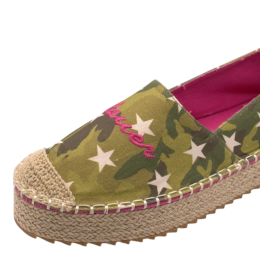BLAUER ŽENSKE ESPADRILE KAMUFLAŽ 20576