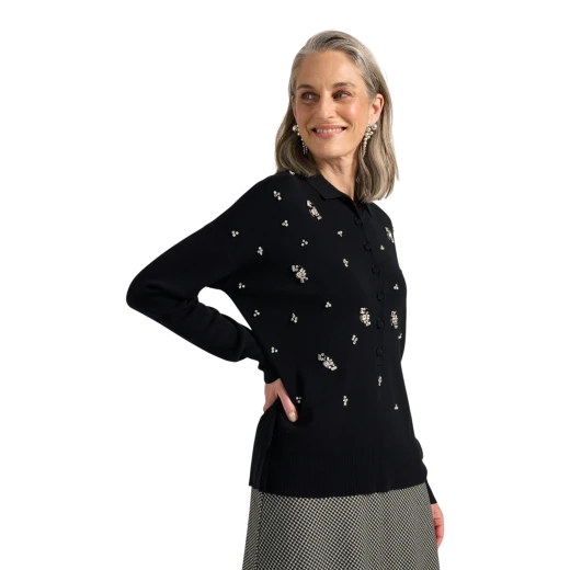 ELENA MIRO ŽENSKA POLO MAJICA CRNA