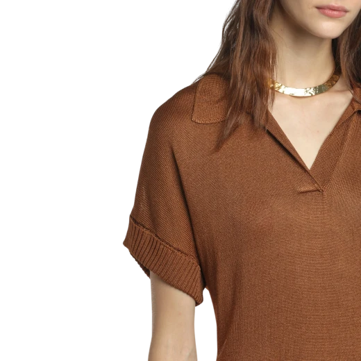 Luisa Spagnoli ŽENSKA POLO MAJICA SMEĐA 50060