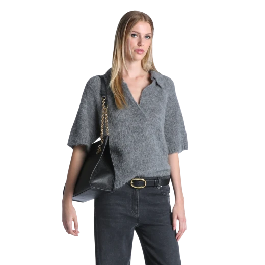 Luisa Spagnoli ŽENSKA POLO MAJICA SIVA 54153