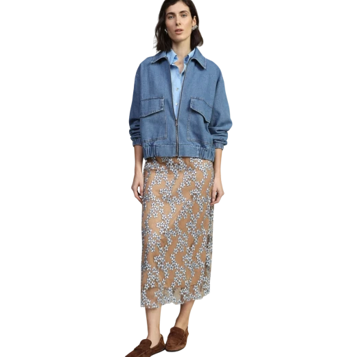 DIXIE ŽENSKA SUKNJA PLAVA