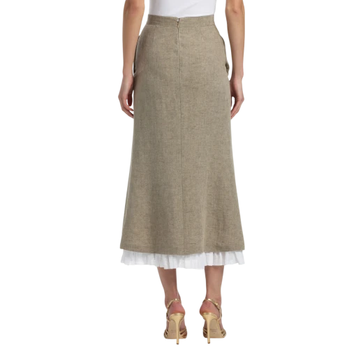 Luisa Spagnoli ŽENSKA SUKNJA BEŽ 50049