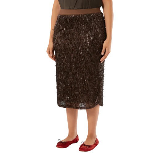 MARINA RINALDI ŽENSKA SUKNJA SMEĐA 50433
