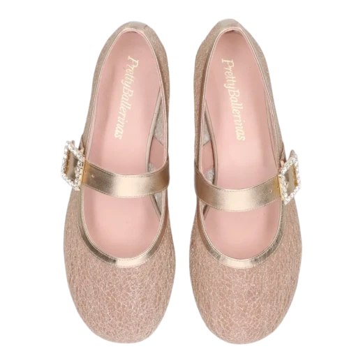 PRETTY BALLERINAS ŽENSKE BALETANKE ZLATNA 49923