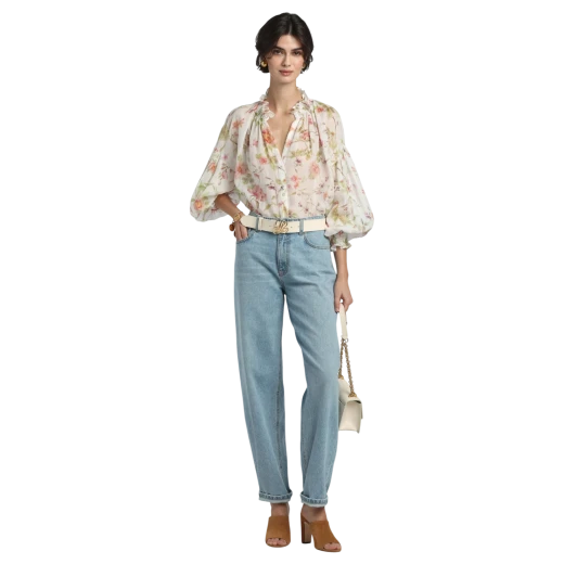 Luisa Spagnoli ŽENSKE HLAČE PLAVA 50020