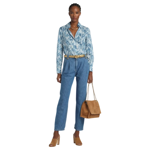 Luisa Spagnoli ŽENSKE HLAČE PLAVA 50021