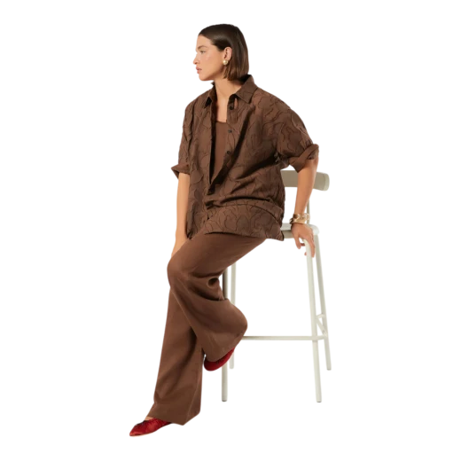 MARINA RINALDI ŽENSKE HLAČE SMEĐA 48222