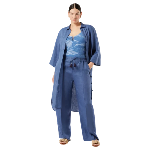 MARINA RINALDI ŽENSKE HLAČE PLAVA 48243