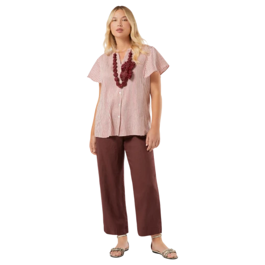 MARINA RINALDI ŽENSKE HLAČE BORDO 50440