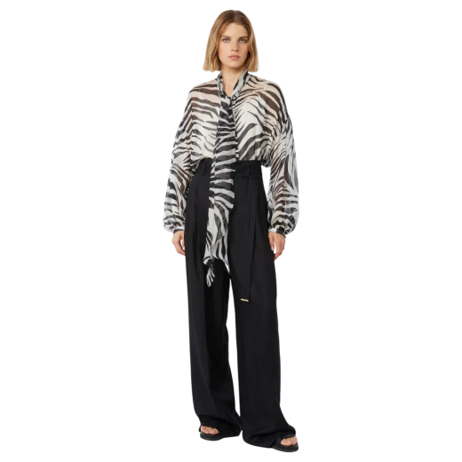 MAX MARA STUDIO ŽENSKE HLAČE CRNA