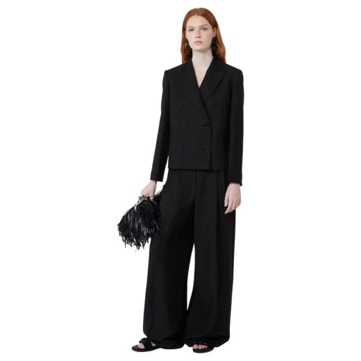 MAX MARA WEEKEND ŽENSKE HLAČE CRNA